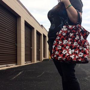Vintage Mickey Mouse Large Purse, Tote, 1990s
